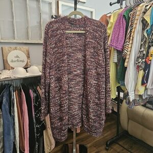 Lane Bryant Multicolor Knit Cardigan